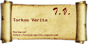 Torkos Verita névjegykártya